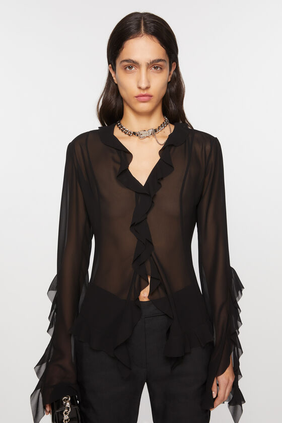 (image for) Clear Ruffle blouse